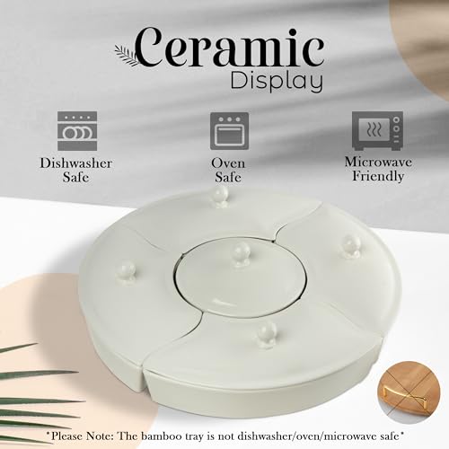 Chip & Dip Serving Tray with Lazy Susan