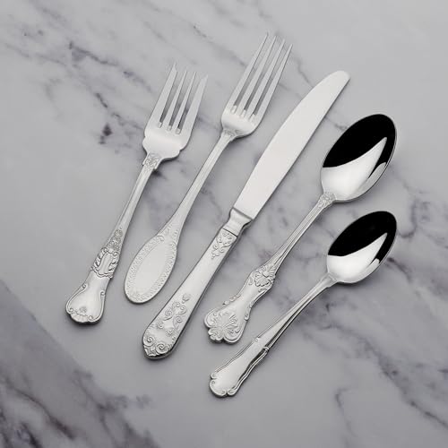 77-Piece Stainless Steel Flatware Set for 12