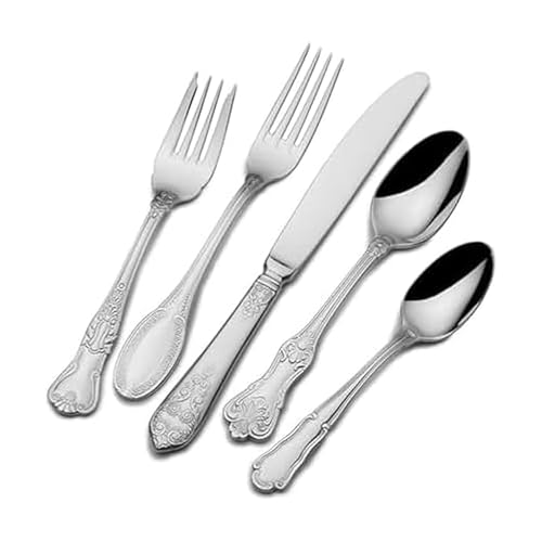 77-Piece Stainless Steel Flatware Set for 12
