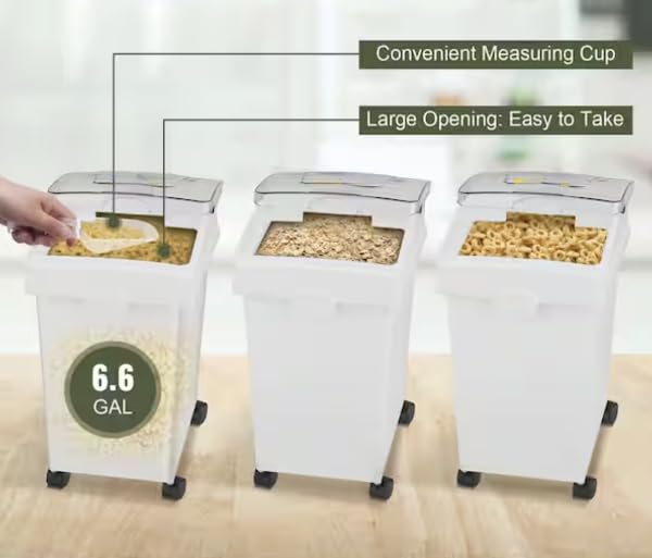 6.6 Gallon Ingredient Storage Bin 3 Piece Set FK11923
