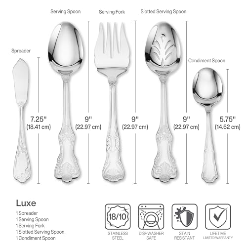 77-Piece Stainless Steel Flatware Set for 12