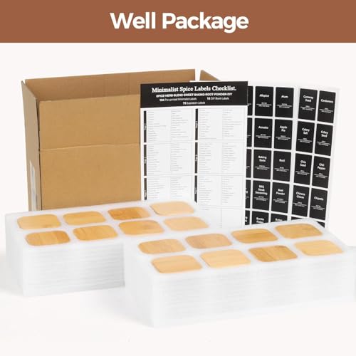 12-Piece Glass Spice Jar Set with Bamboo Lids