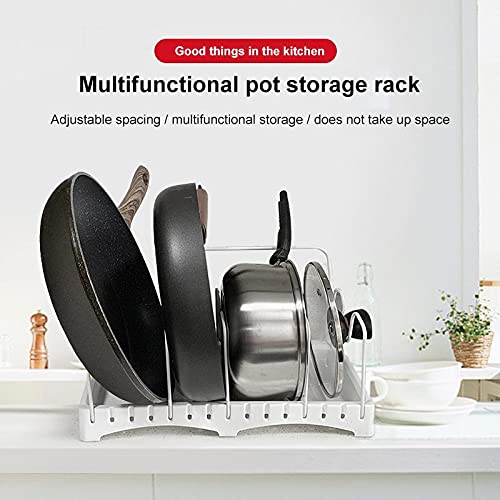 Adjustable Stainless Steel Pot Lid & Dish Rack Organizer