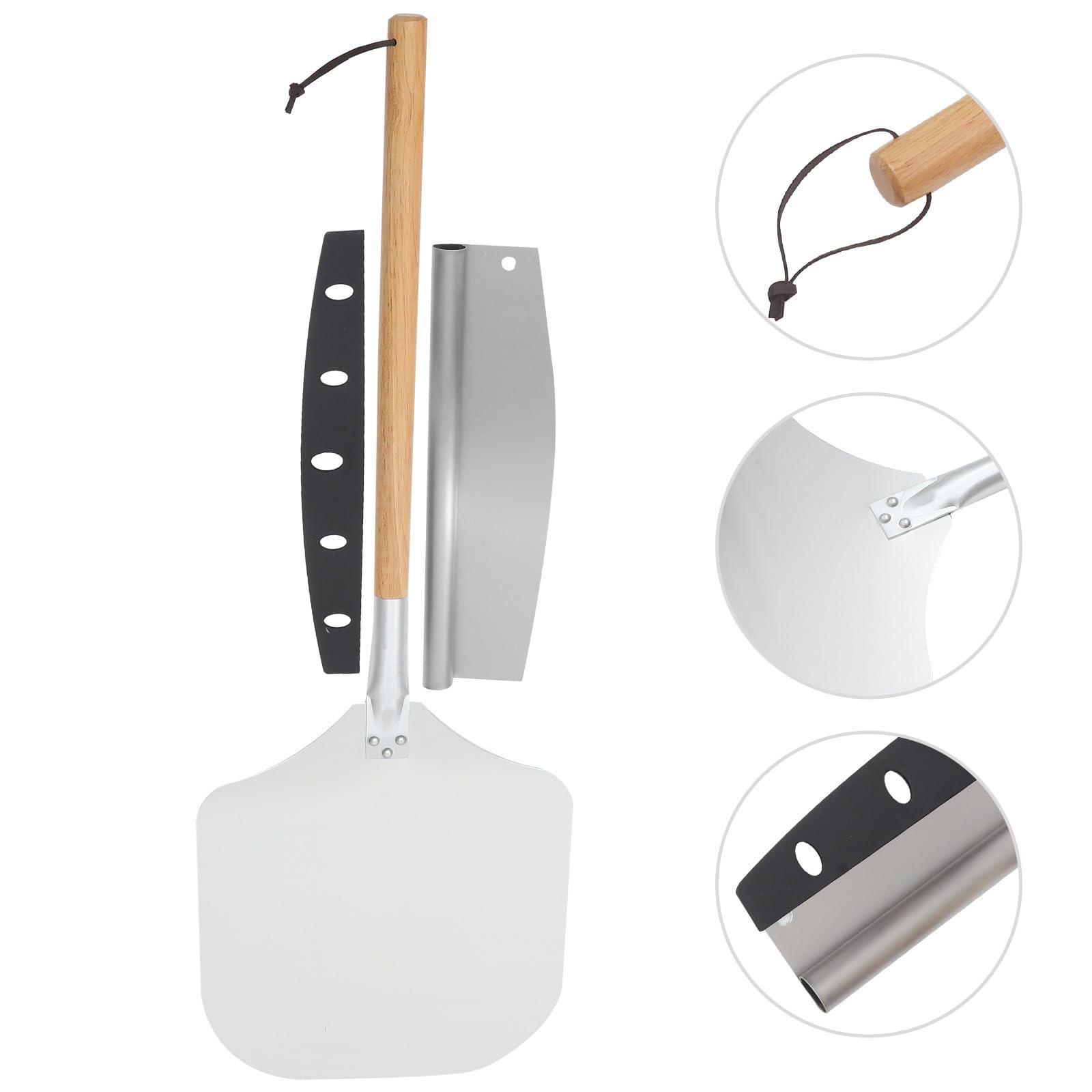2-Piece Pizza Peel & Cake Cutter Set