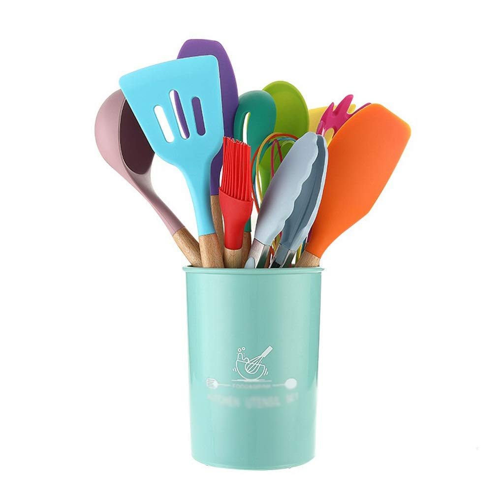 15-Piece Silicone Kitchen Utensil Set with Holder