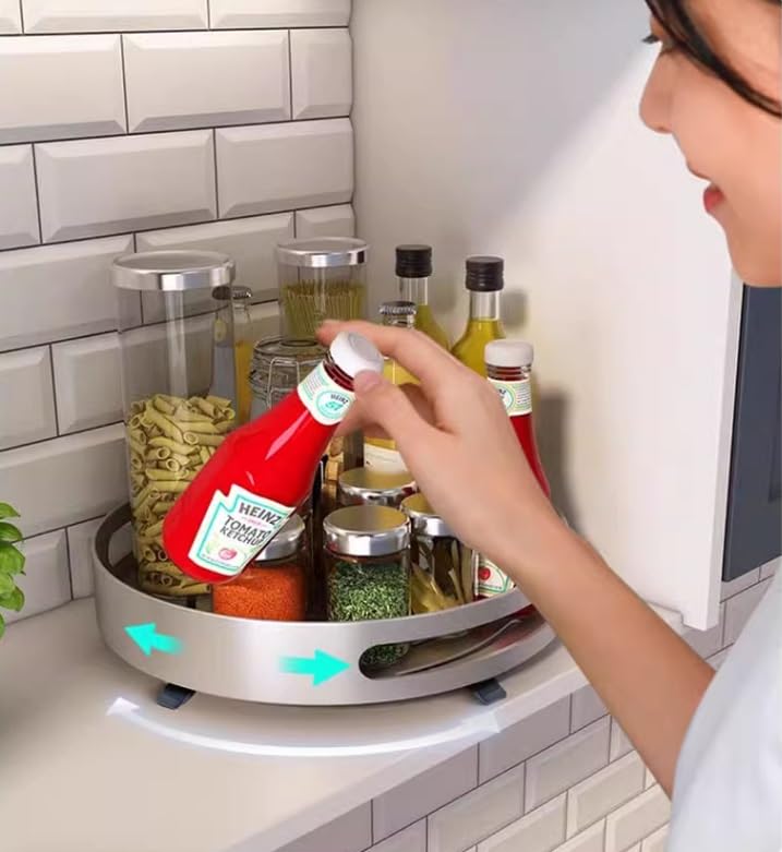 Rotating Metal Spice Rack Organizer