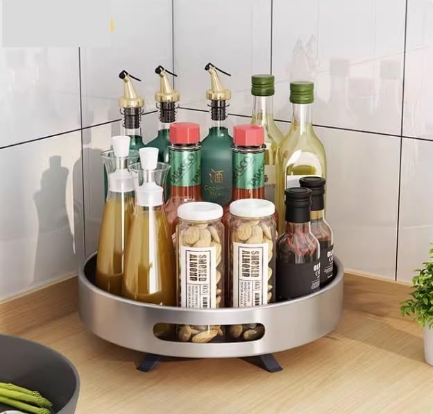 Rotating Metal Spice Rack Organizer