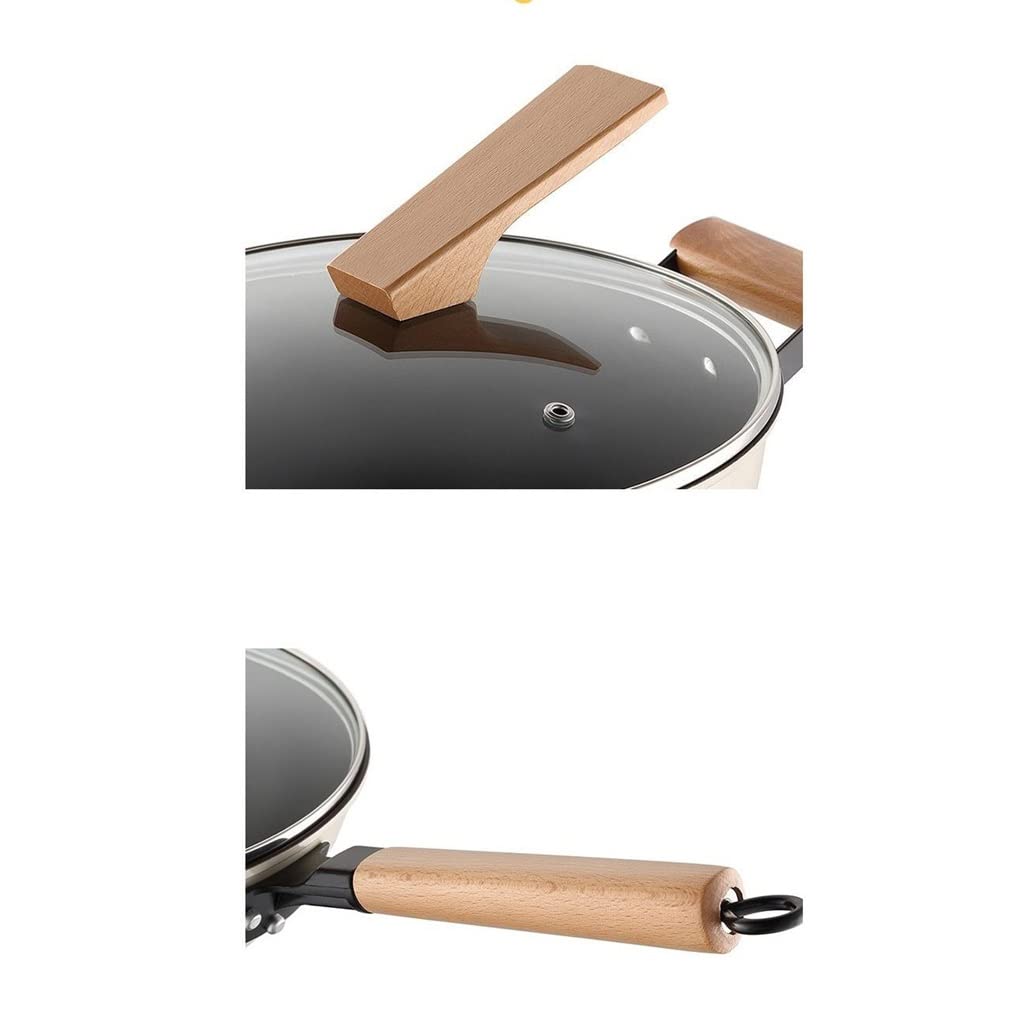 Pot Set Wok Soup Milk Cast Iron Chinese 3-piece With Cover Kitchen Cooking