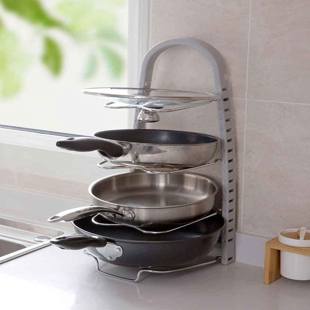Kitchen Pots & Pans Storage Rack Holder