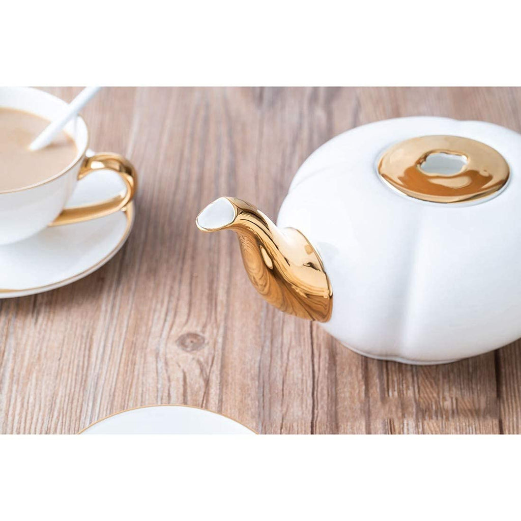 9-Piece Porcelain Coffee Cup & Saucer Set