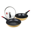 Ceramic Non-stick Cookware Set Pot Utensils Fume-free Combination Kitchen Cooking