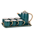 8-Set Porcelain Coffee Cup & Saucer Set
