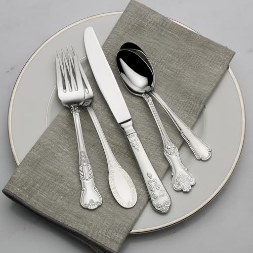 77-Piece Stainless Steel Flatware Set for 12