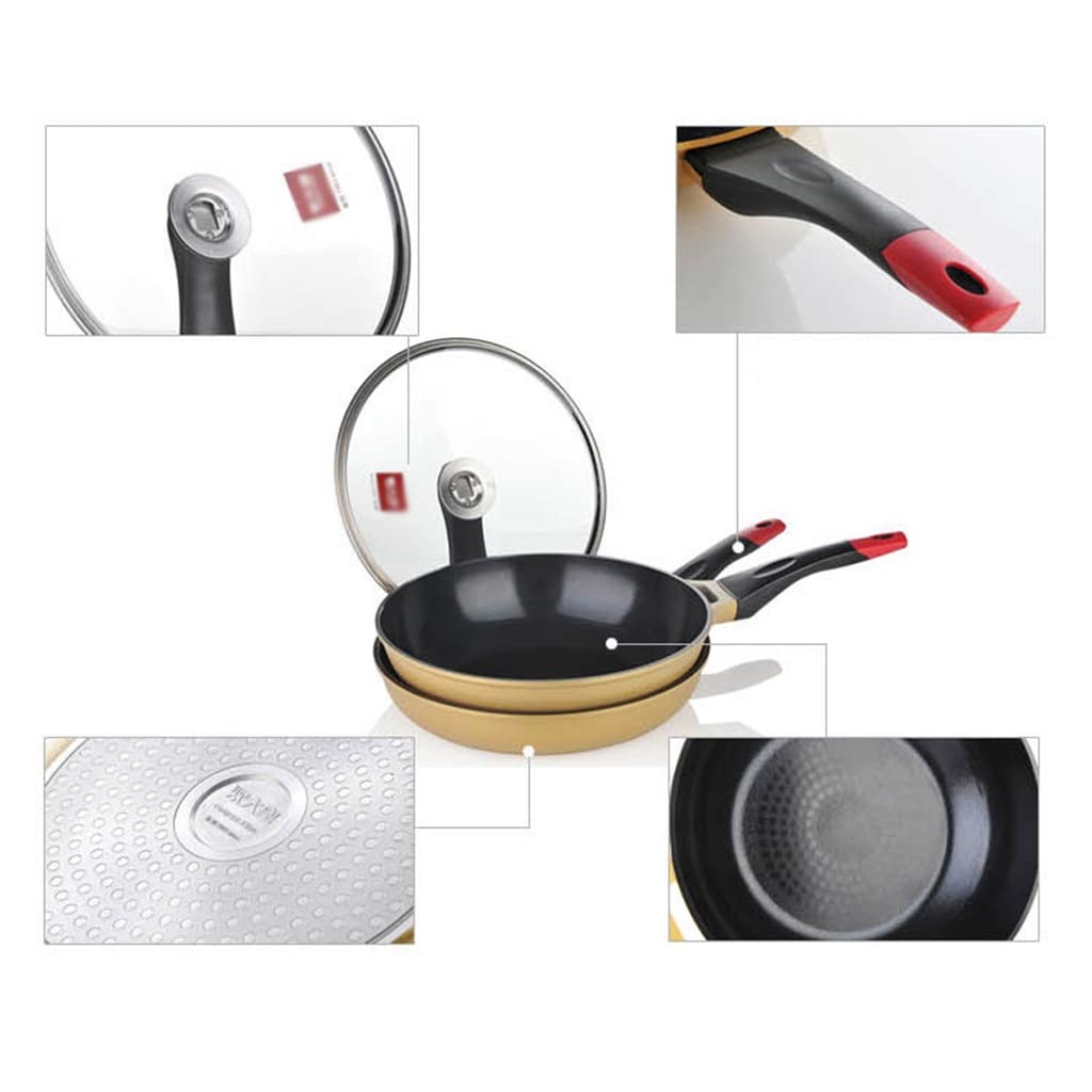 Ceramic Non-stick Cookware Set Pot Utensils Fume-free Combination Kitchen Cooking