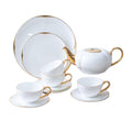 9-Piece Porcelain Coffee Cup & Saucer Set