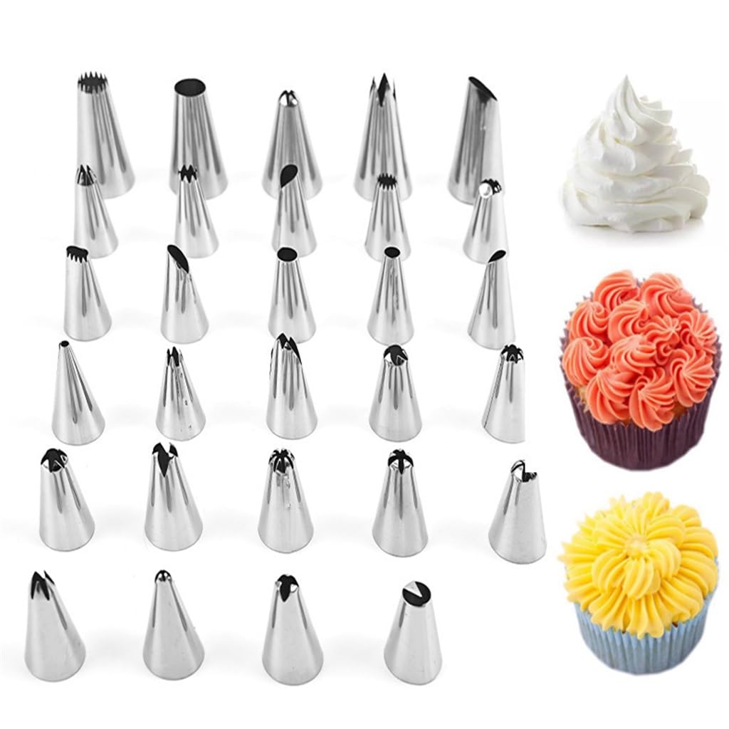 89 piece set of decorative baking tools set, cake rotary table, decorative nozzle, spatula, and egg beater