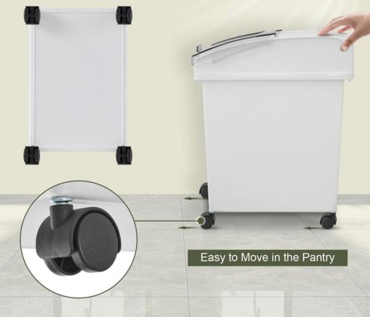 6.6 Gallon Ingredient Storage Bin 3 Piece Set FK11923