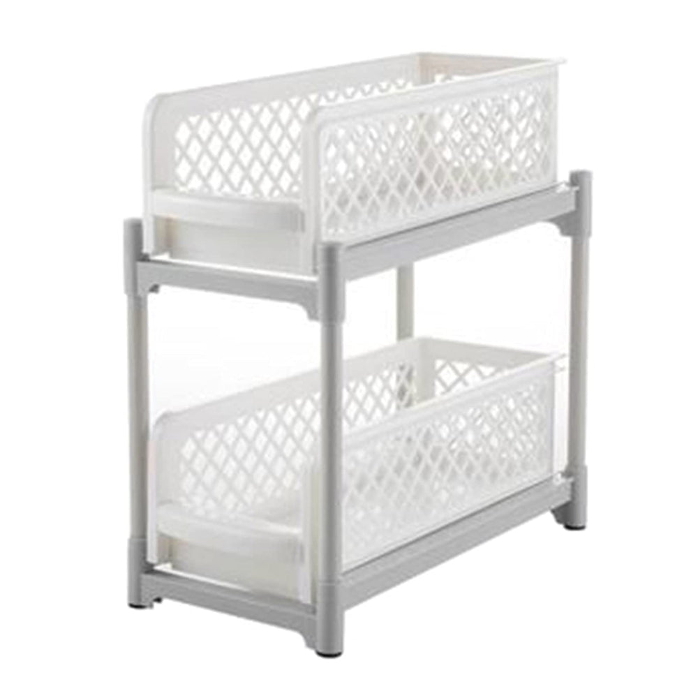 2-Tier Sliding Under Sink Storage Organizer
