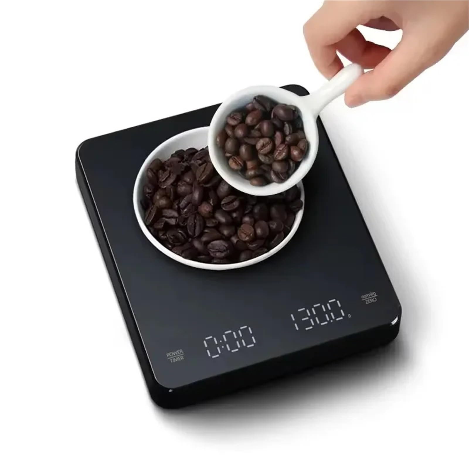 Rechargeable Digital Coffee Scale with Timer (3kg/0.1g)