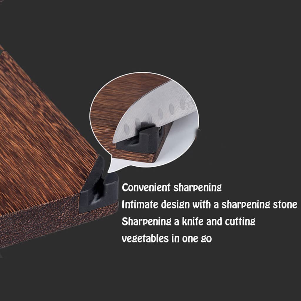 Double-Sided Wooden Cutting Board with Handles