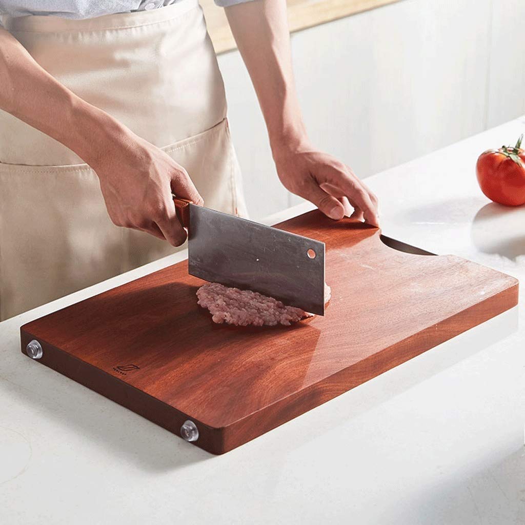 Large Bamboo Cutting Board with Compartments & Juice Groove