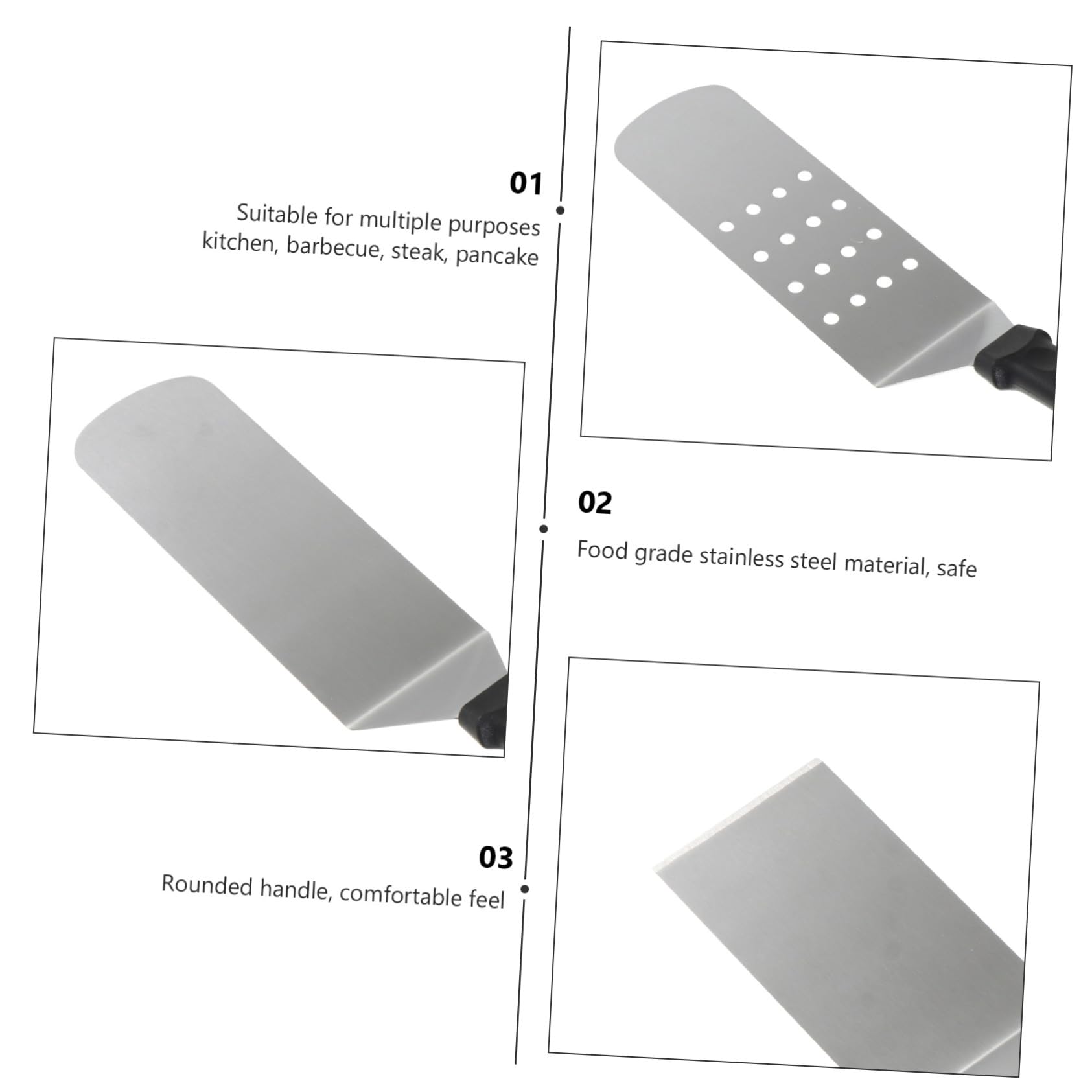 5-Piece Stainless Steel Pizza Peel Set
