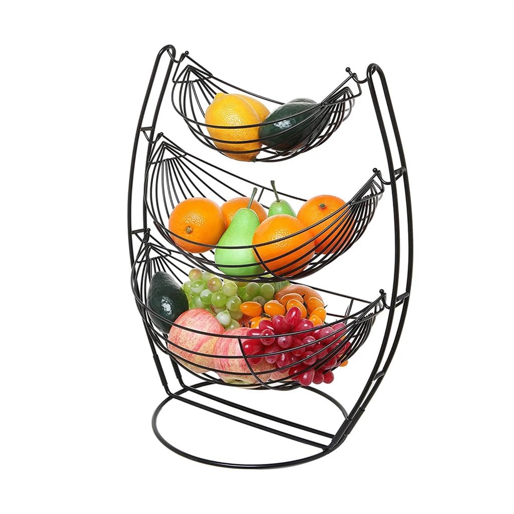 3-Tier Metal Fruit Basket Stand