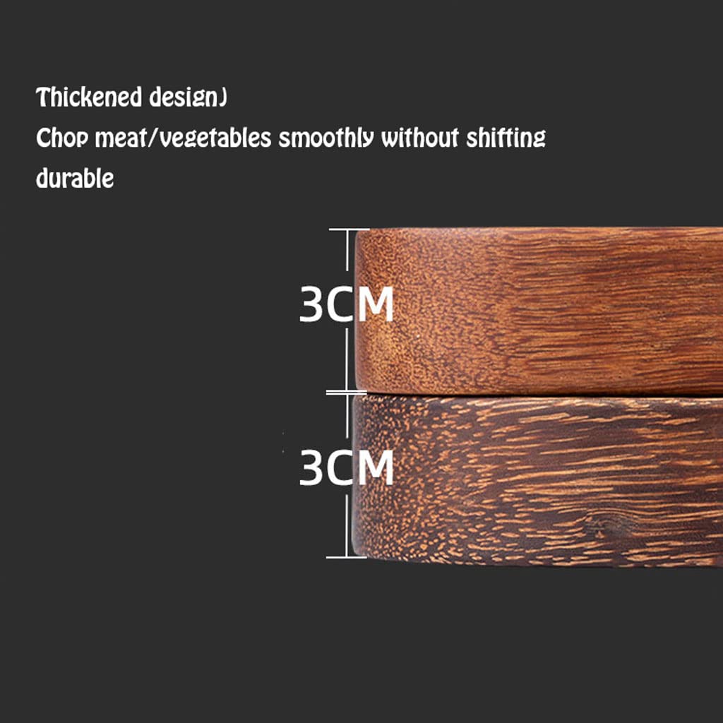 Double-Sided Wooden Cutting Board with Handles