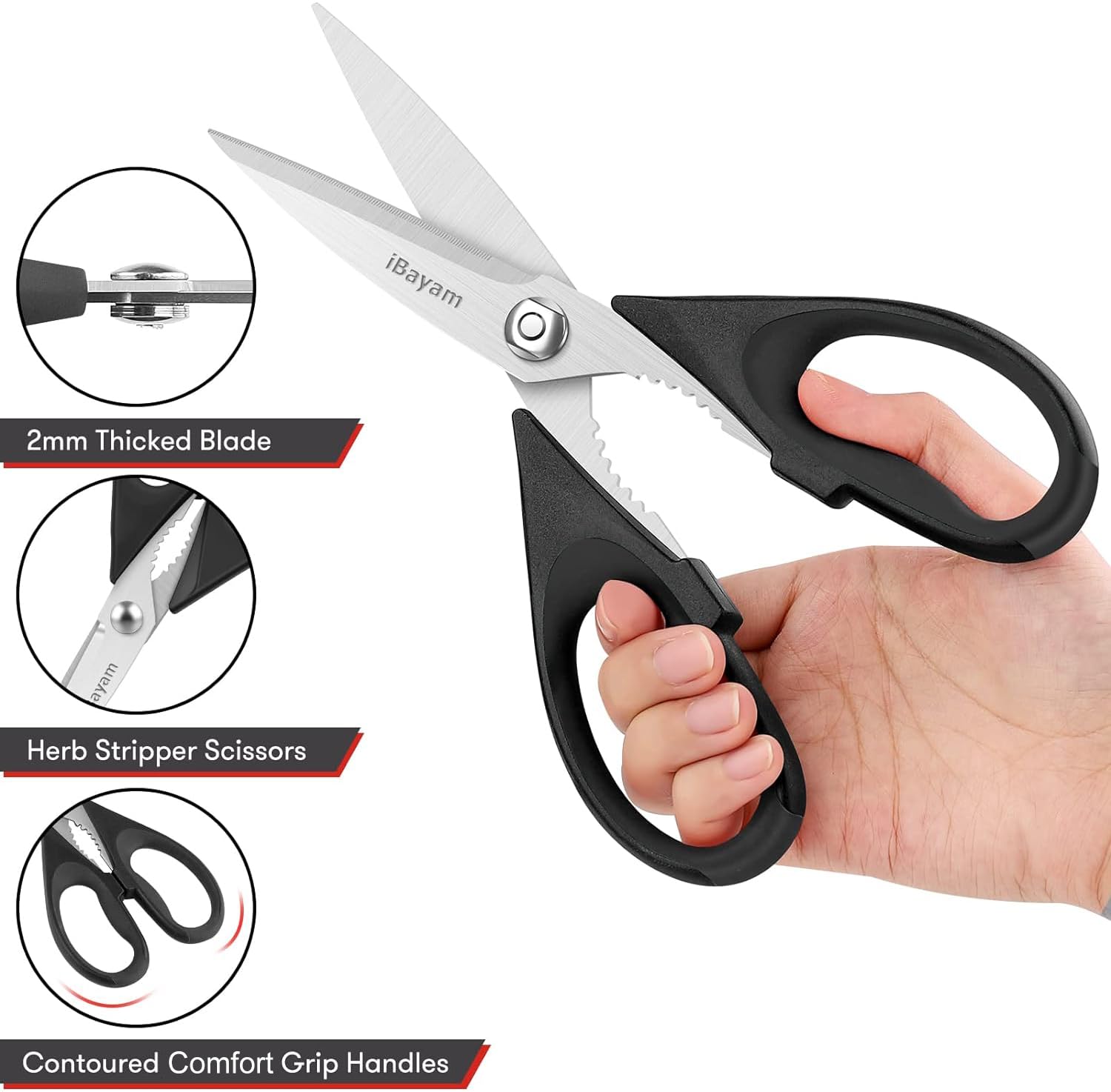 2-Piece Heavy-Duty Kitchen Scissors Set