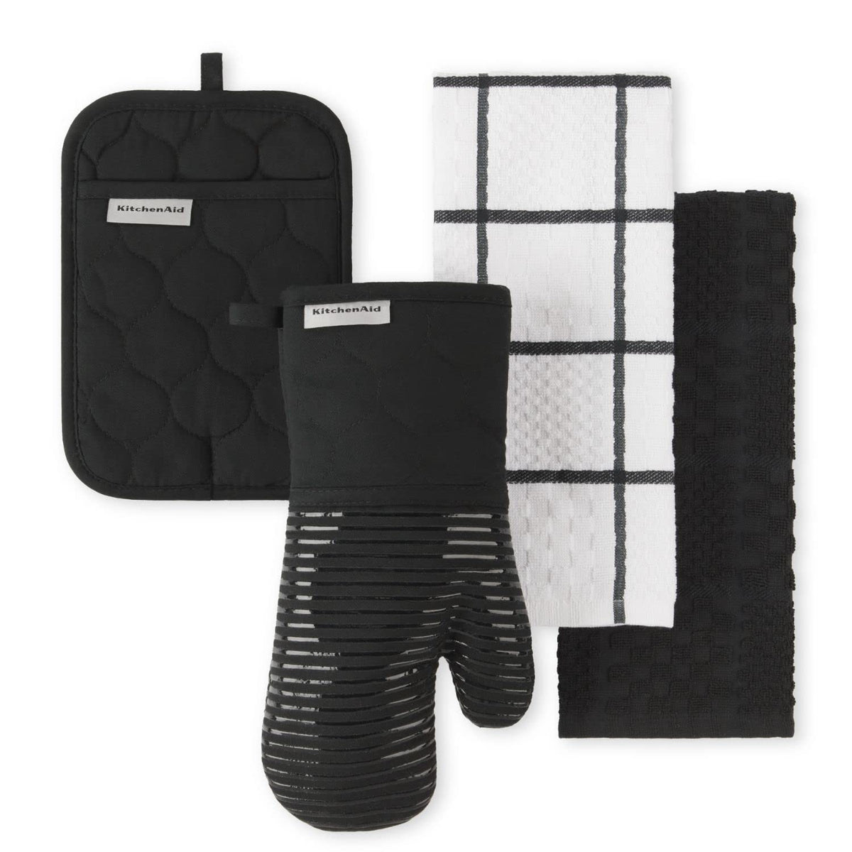 4-Piece Kitchen Linen & Oven Mitt Set