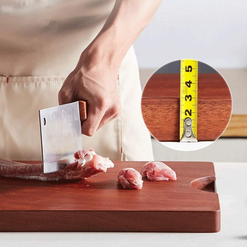 Large Bamboo Cutting Board with Compartments & Juice Groove