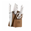 8-Piece German Steel Knife Block Set with Acacia Block