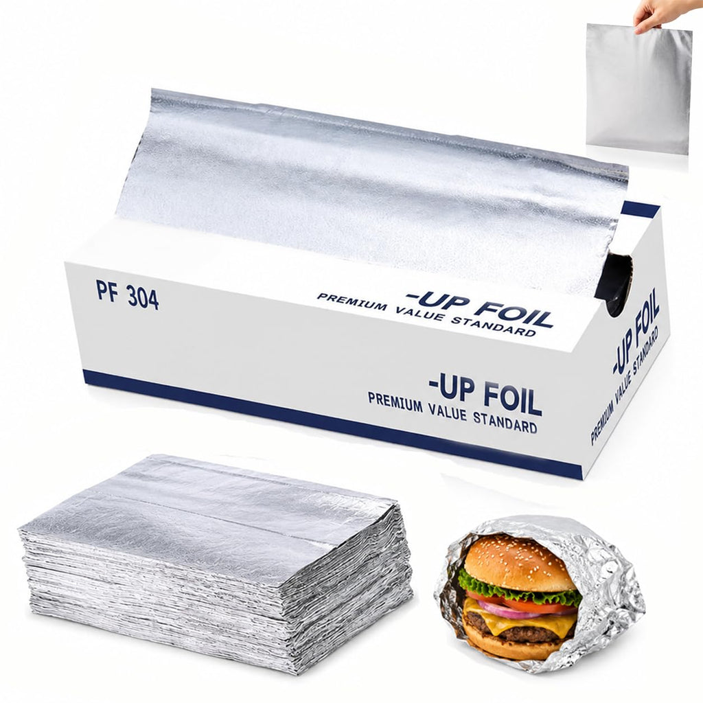 Pre-Cut Heavy-Duty Aluminum Foil Sheets