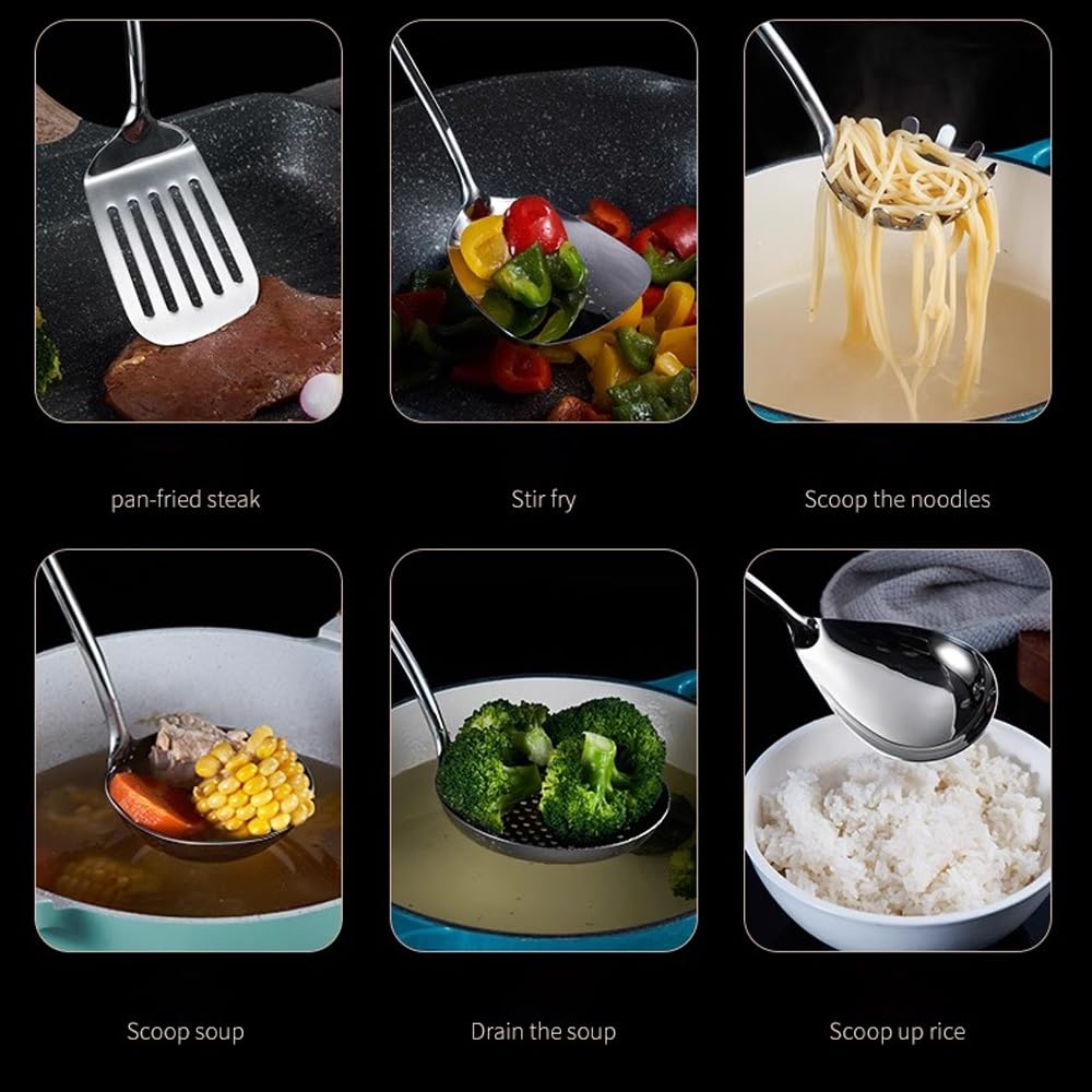 6-Piece Stainless Steel Kitchen Utensil Set