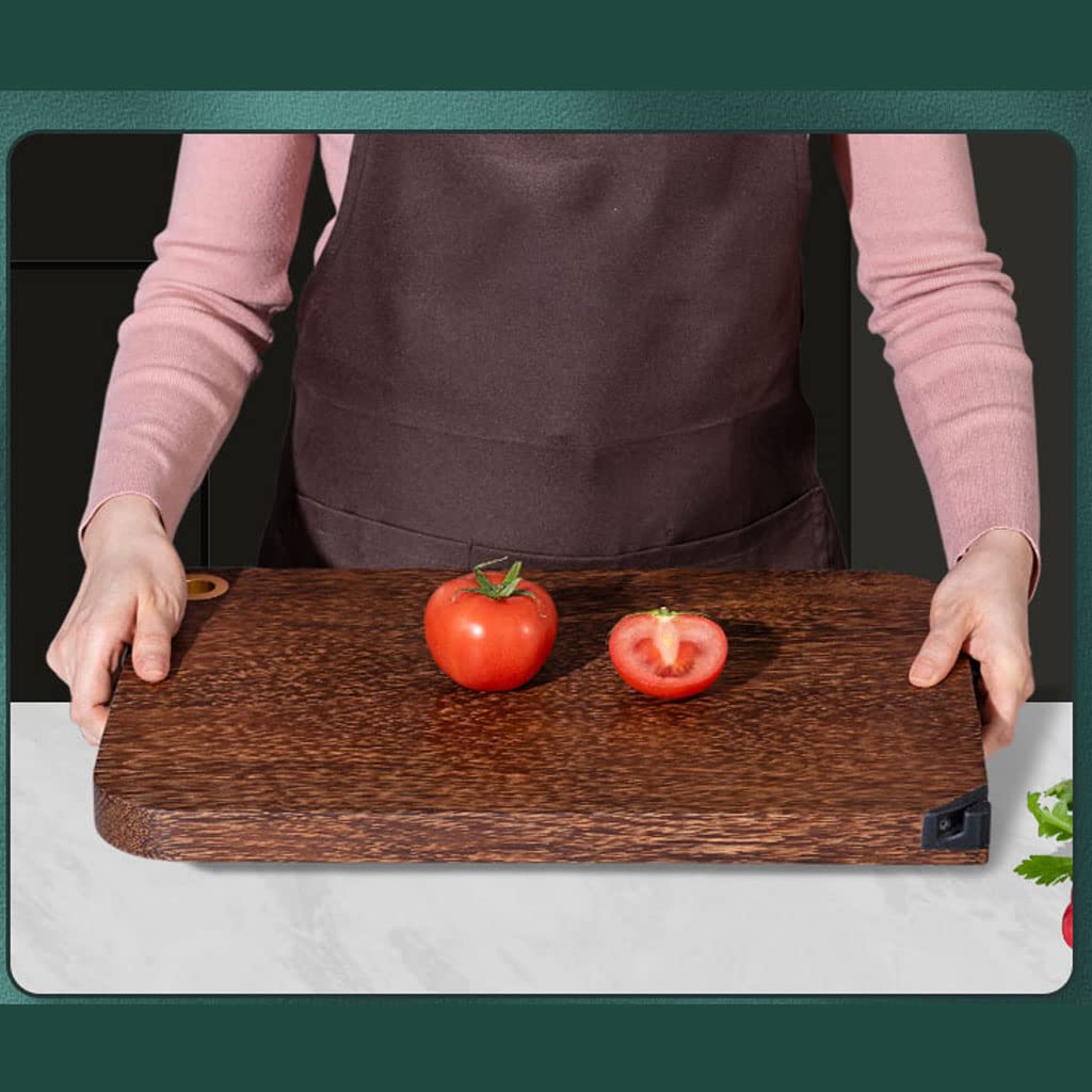 Double-Sided Wooden Cutting Board with Handles