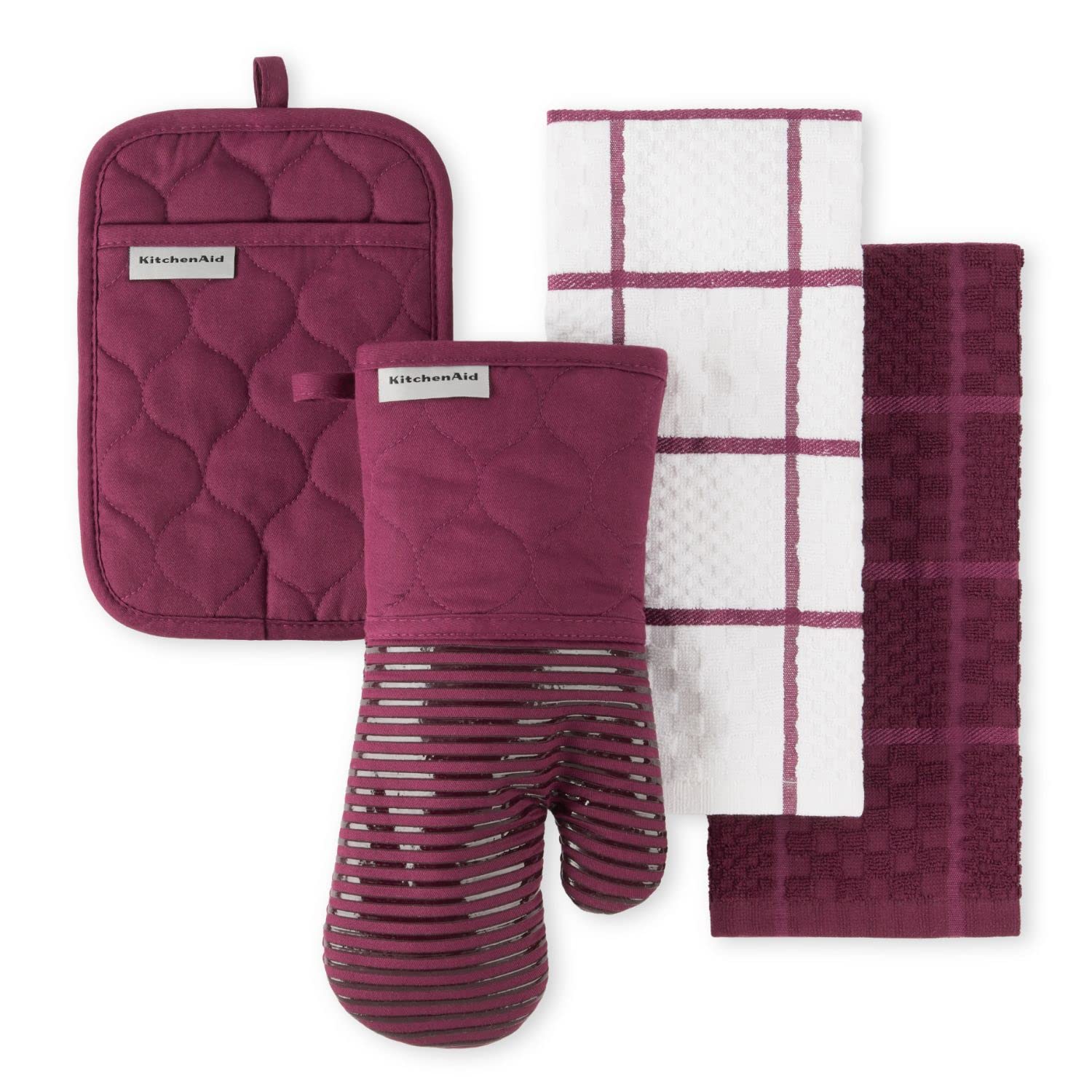 4-Piece Kitchen Linen & Oven Mitt Set