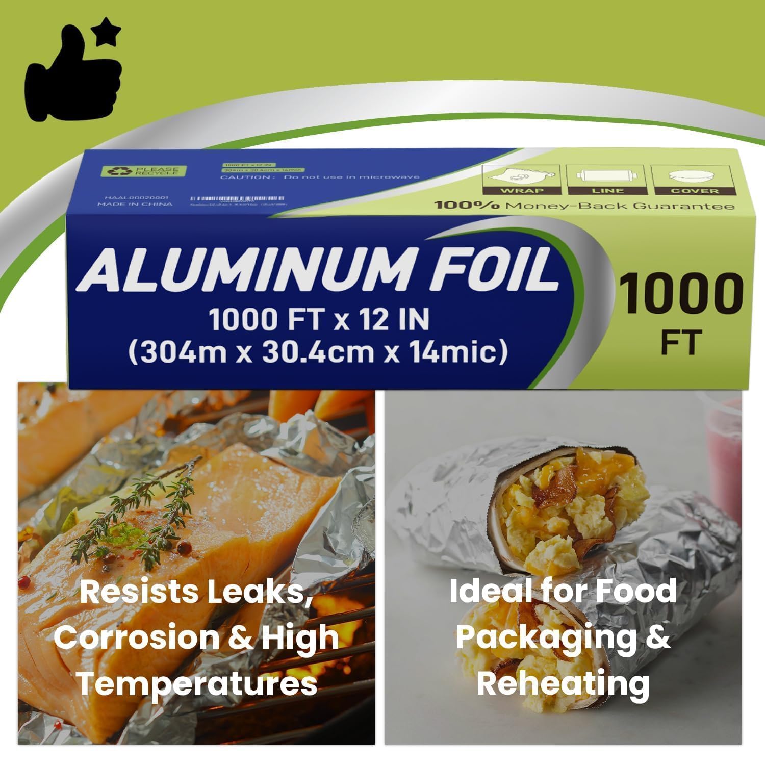 Aluminum Foil Food Wrapping Sheets