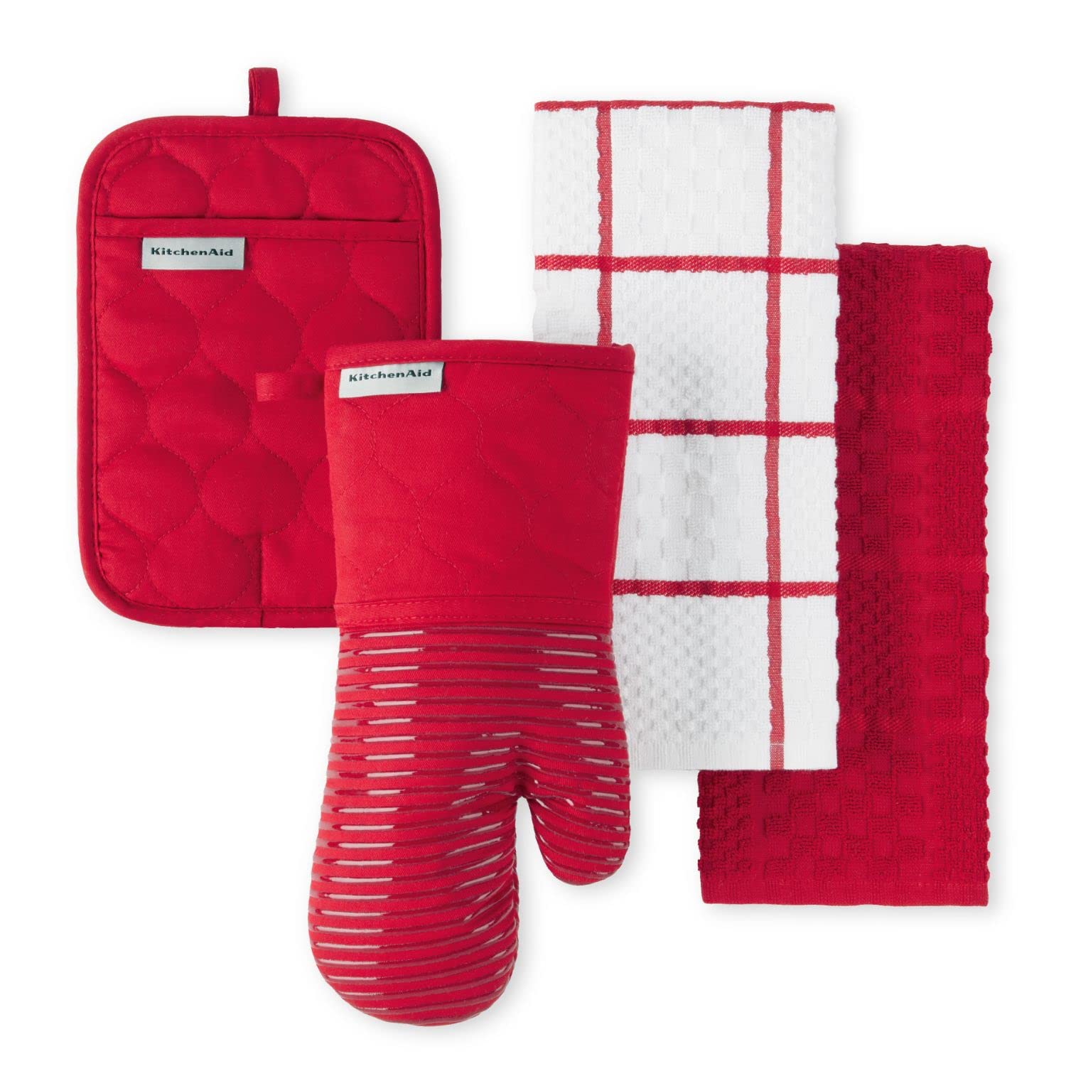 4-Piece Kitchen Linen & Oven Mitt Set