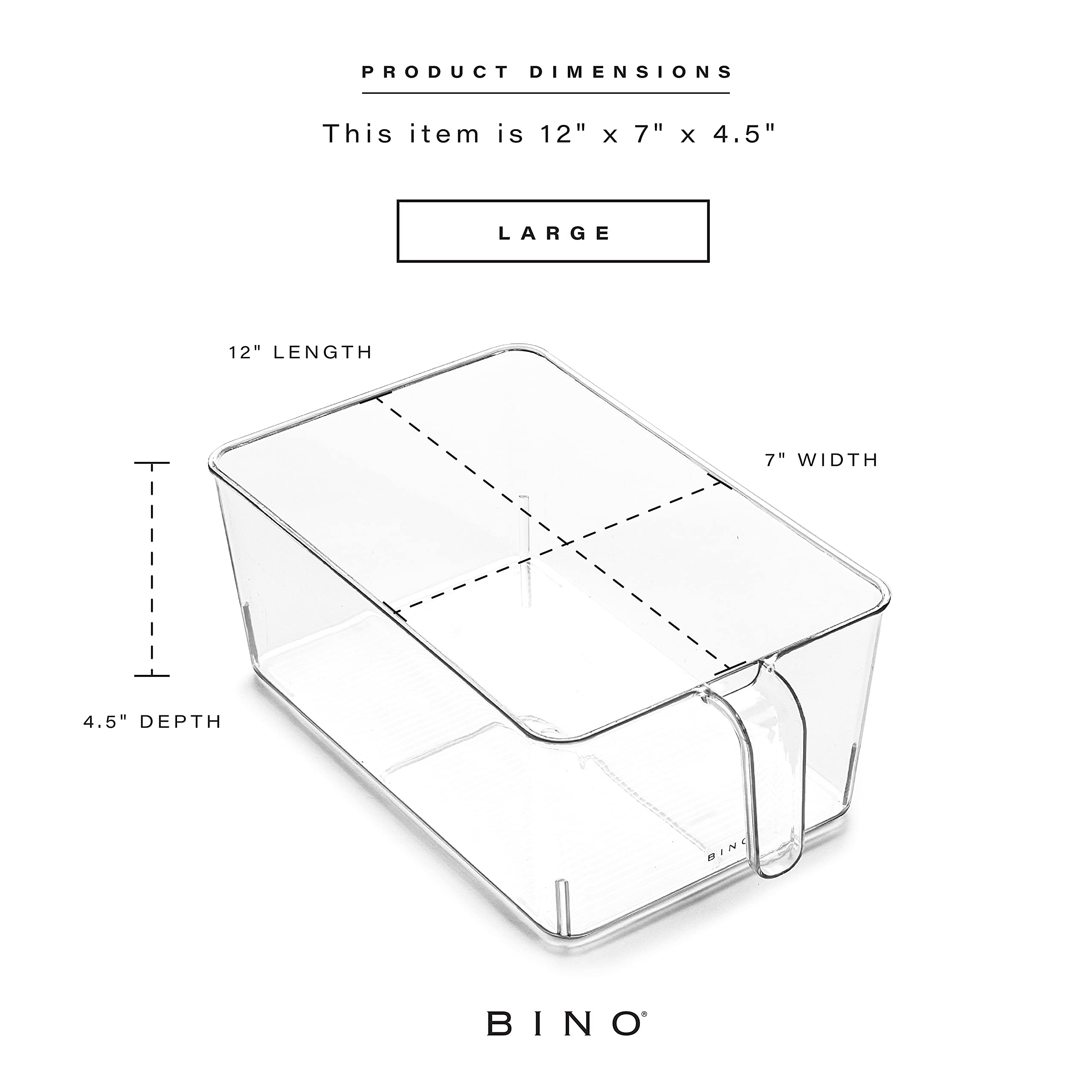 Plastic Storage Organizer Bin with Handles