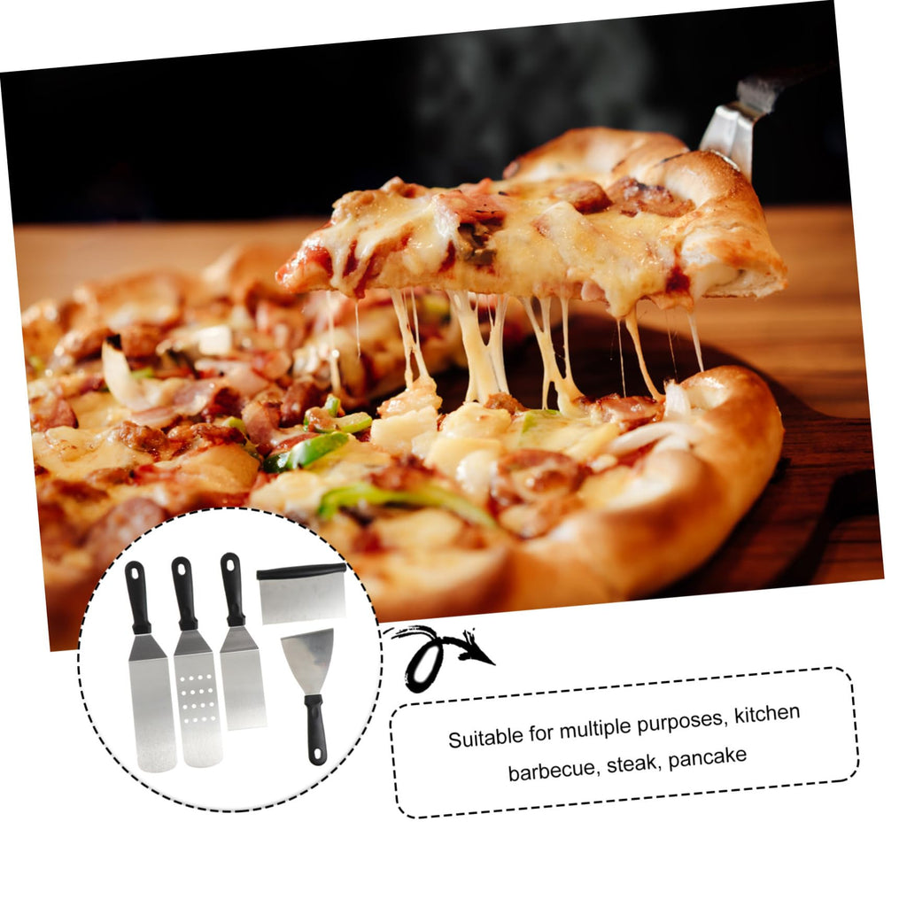 5-Piece Stainless Steel Pizza Peel Set