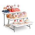 Bumusty 3-Tier Melamine Serving Tray Set