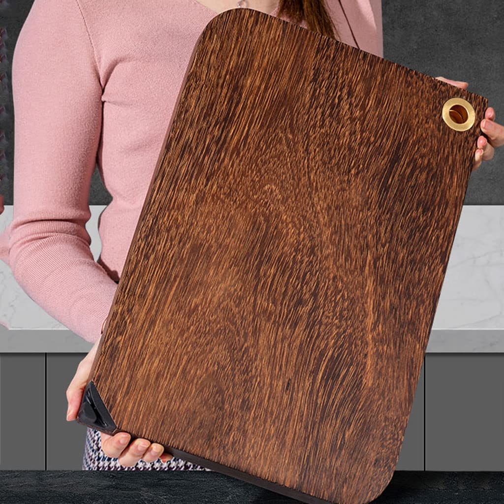 Double-Sided Wooden Cutting Board with Handles