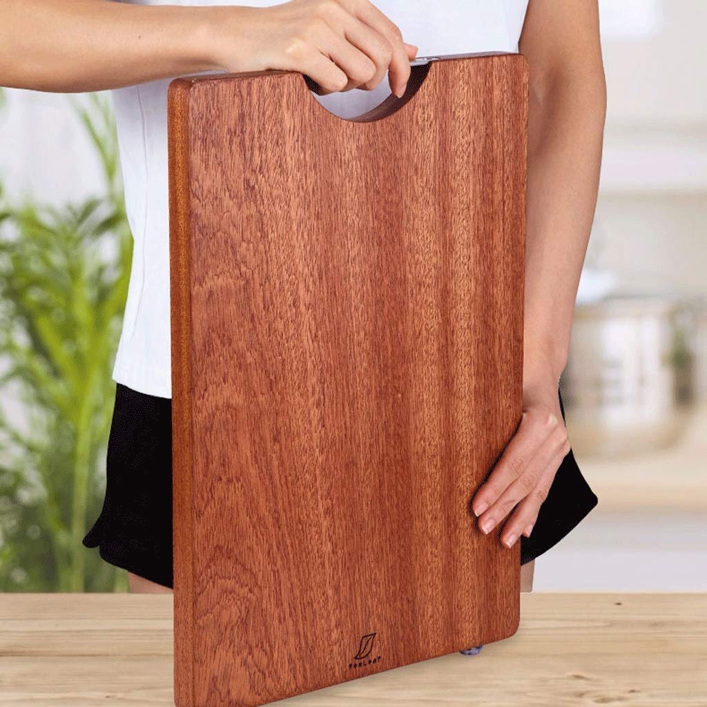 Large Bamboo Cutting Board with Compartments & Juice Groove