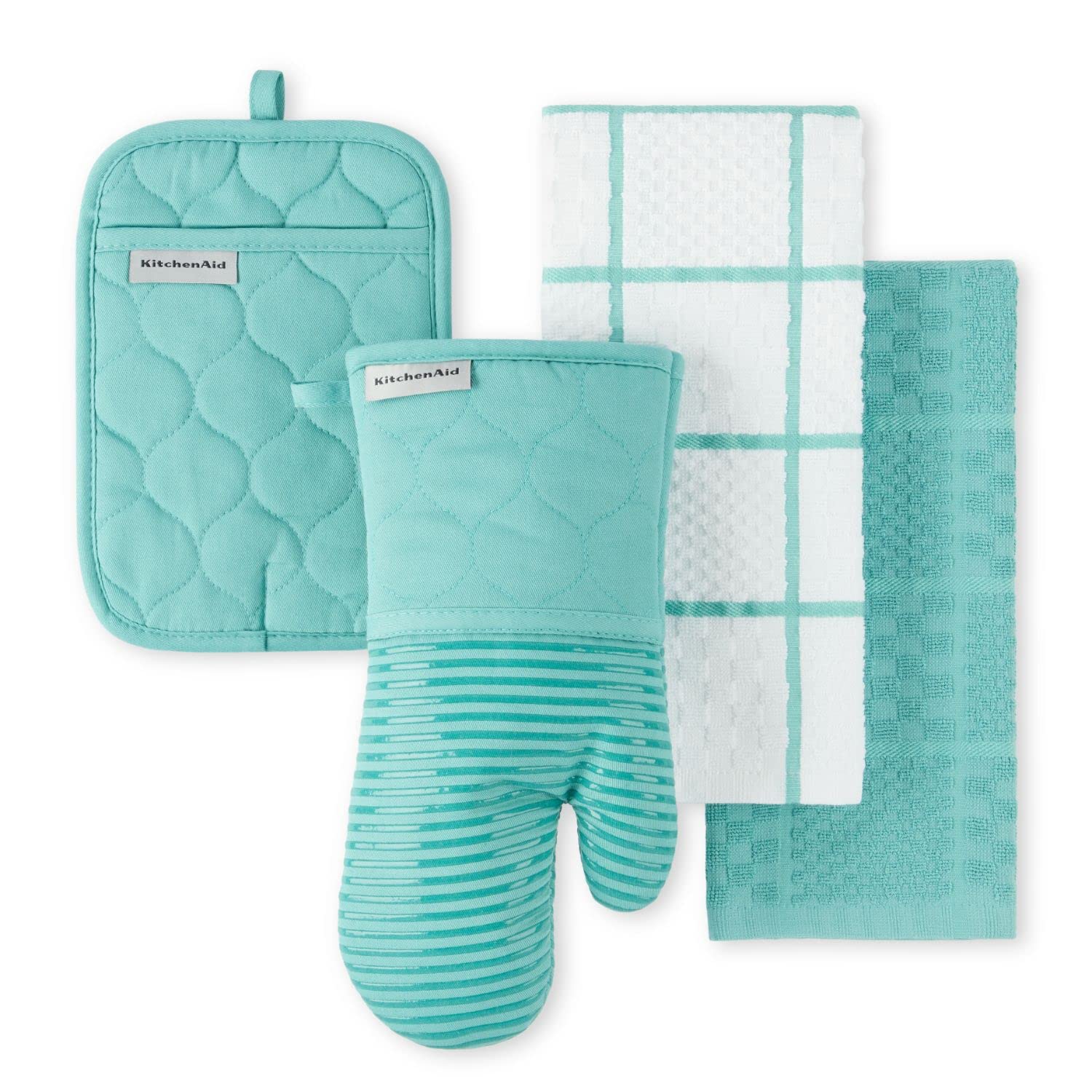 4-Piece Kitchen Linen & Oven Mitt Set