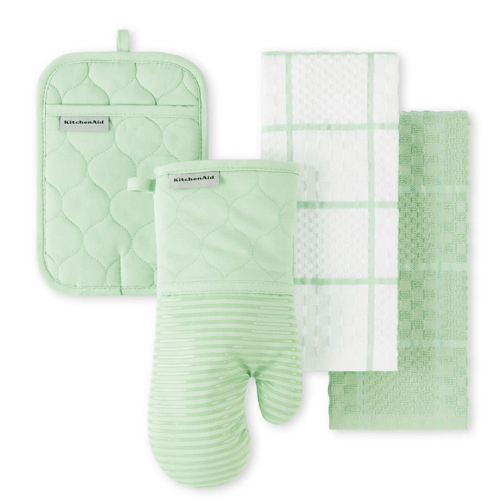 4-Piece Kitchen Linen & Oven Mitt Set