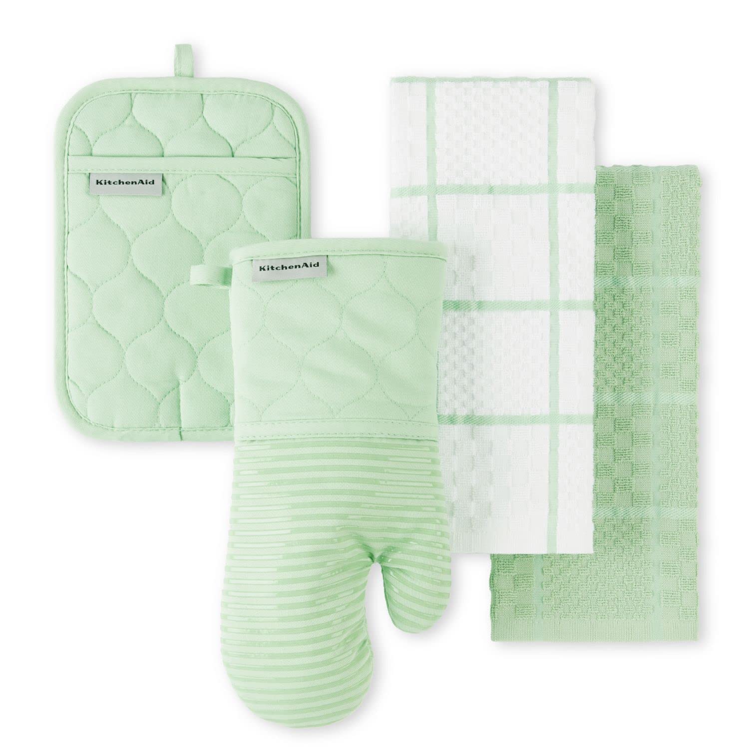 4-Piece Kitchen Linen & Oven Mitt Set