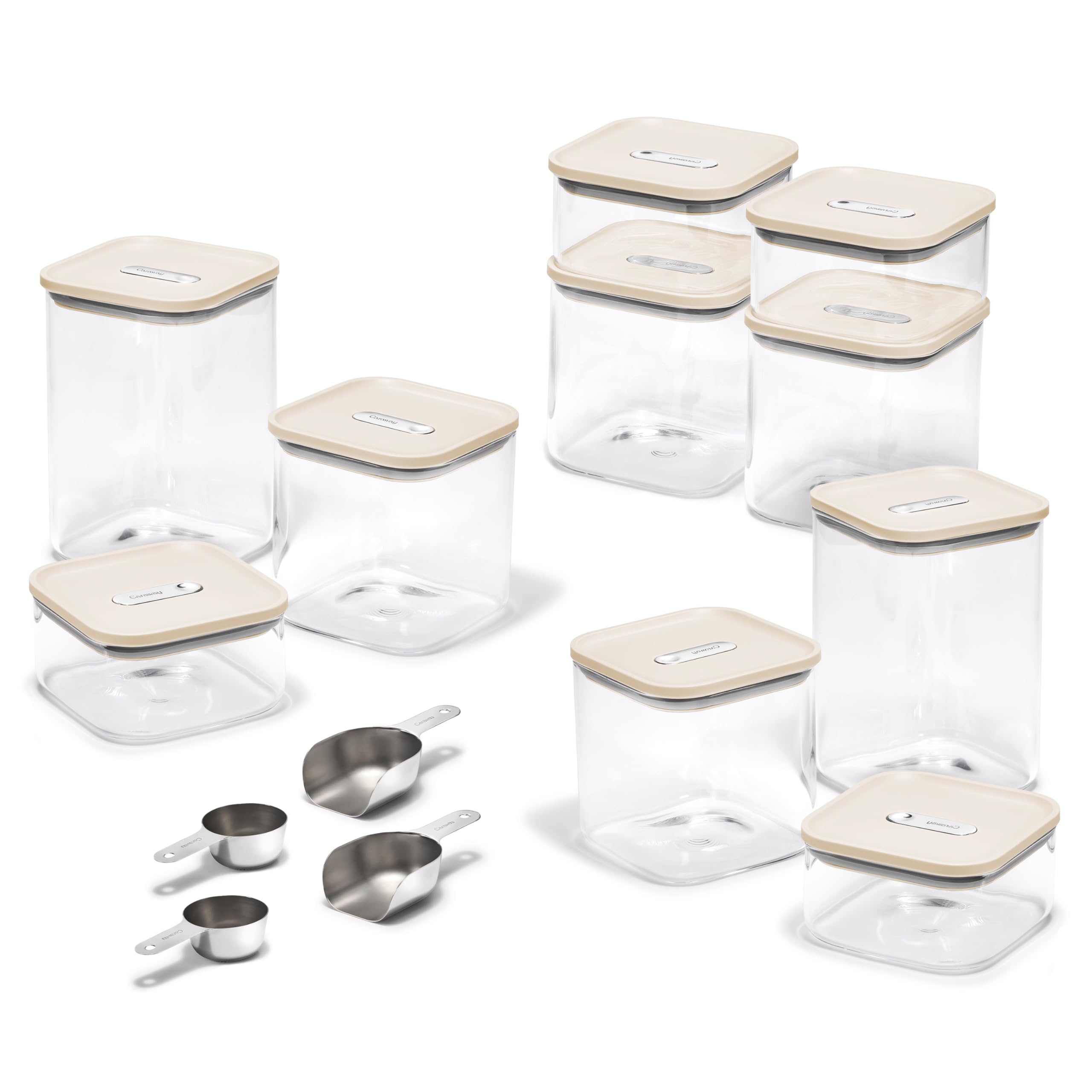 Caraway Glass Airtight Food Storage Containers with Lids