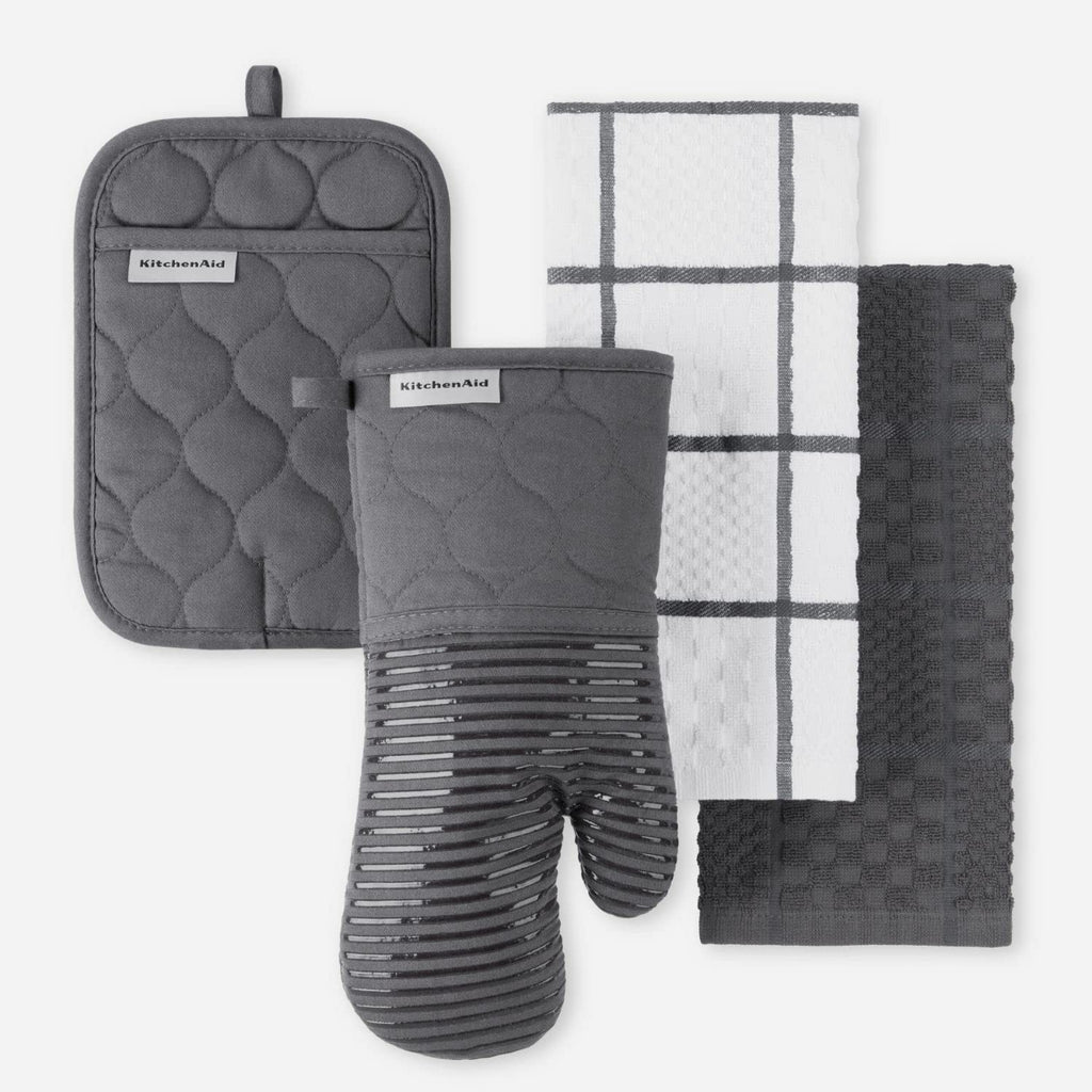 4-Piece Kitchen Linen & Oven Mitt Set