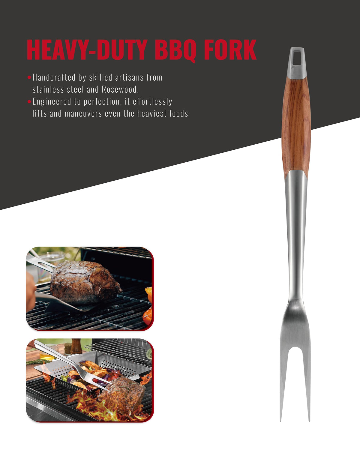 Heavy-Duty Stainless Steel BBQ Grilling Tool Set