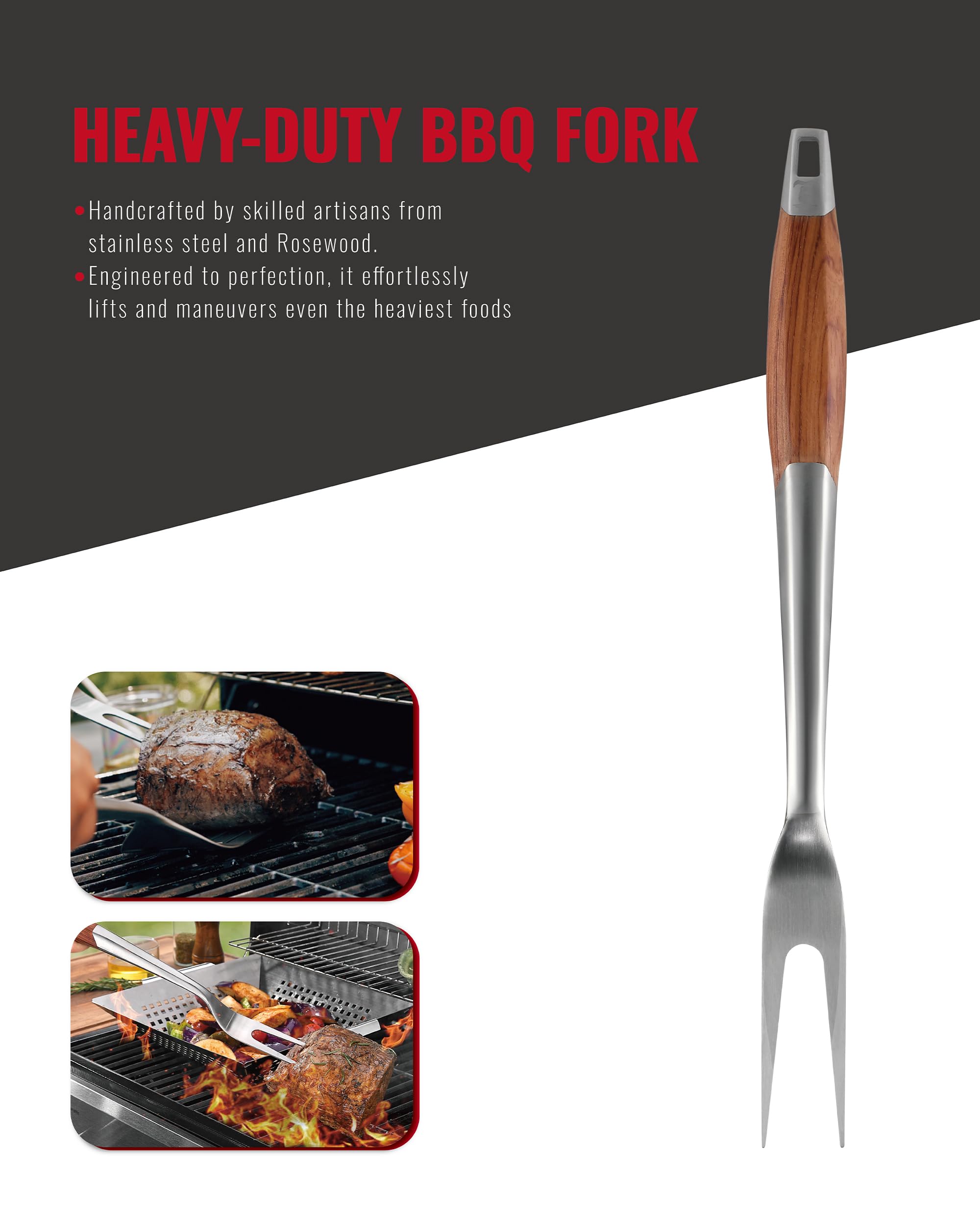 Heavy-Duty Stainless Steel BBQ Grilling Tool Set